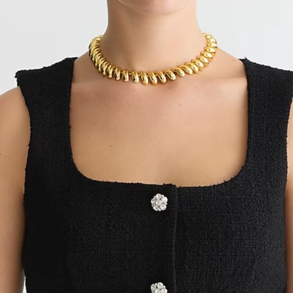 J Crew Sophia sleeveless dress with jewel buttons in black Size 8 - Picture 3 of 11